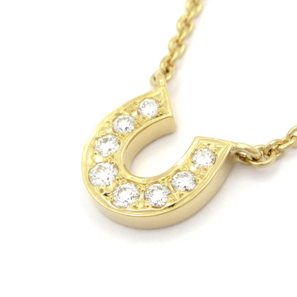 Mikimoto Necklace 18K Yellow Gold Diamond